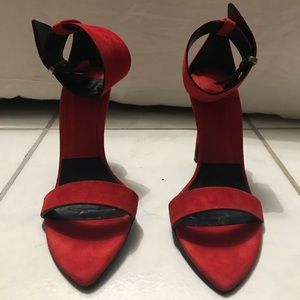 Zara Red Strap Heel